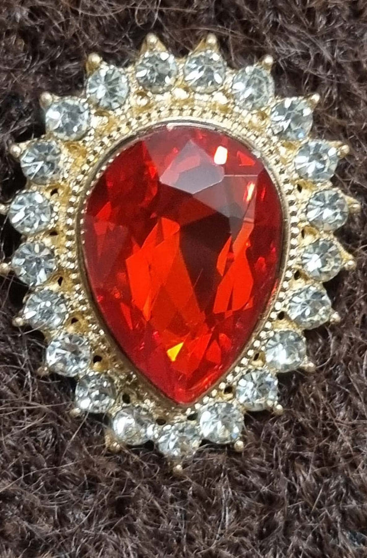 Amira Gem Button Cardigan Vest-Dark Brown