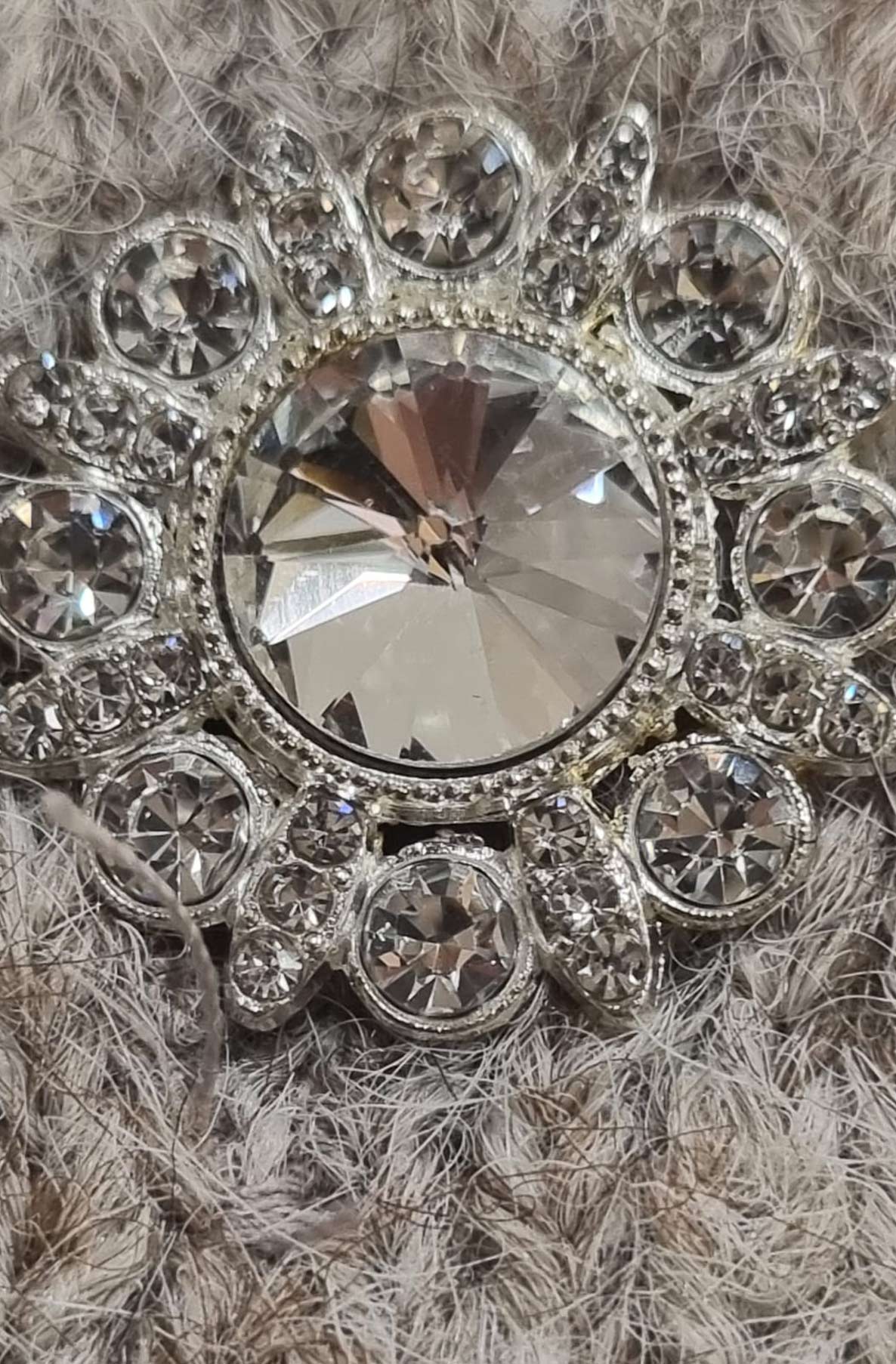 Amira Gem Button Cardigan Vest-Stone