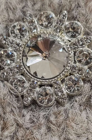 Amira Gem Button Cardigan Vest-Stone