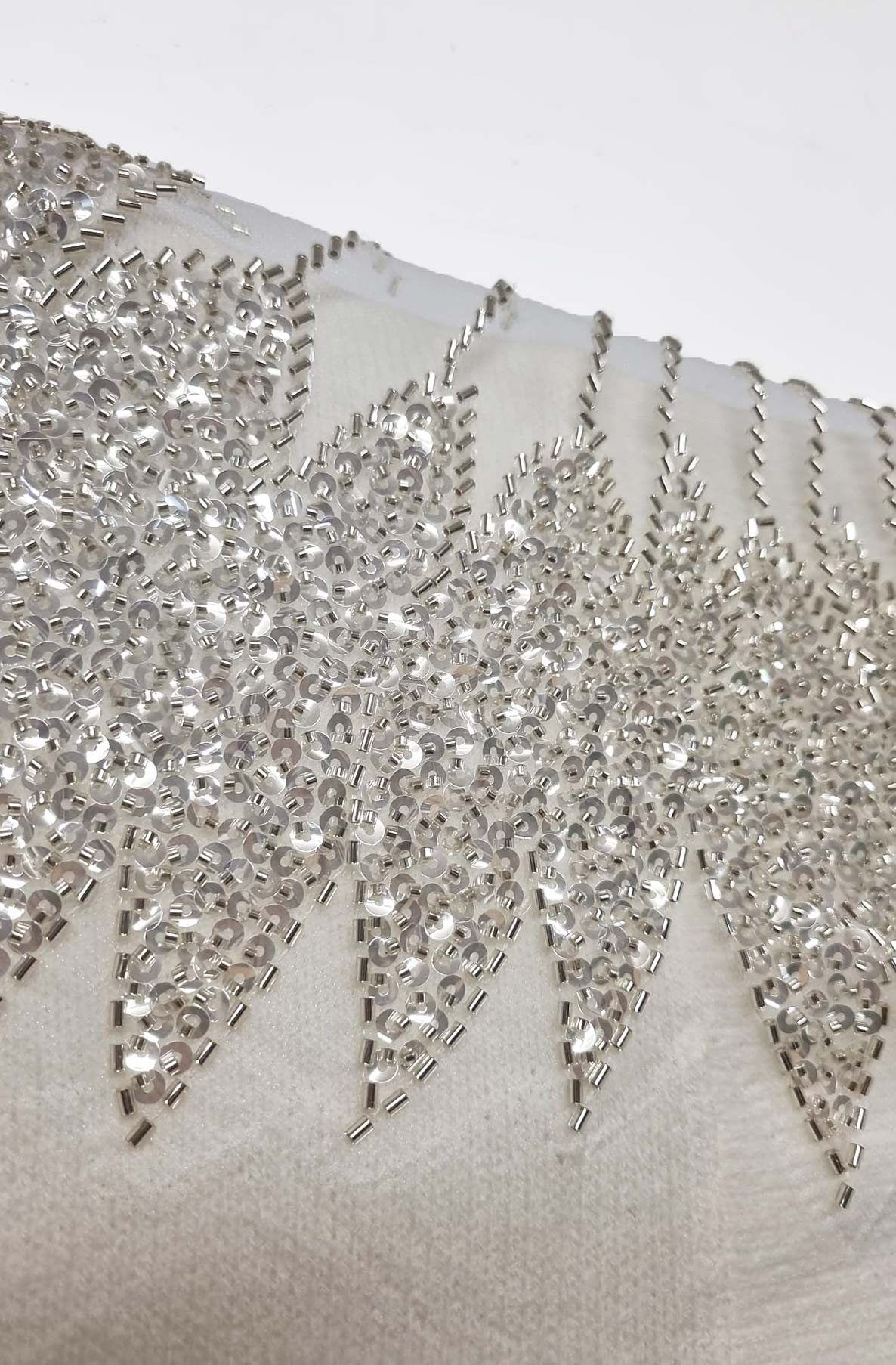 Angelica Sequin Wing Light Knit Jumper-Ivory