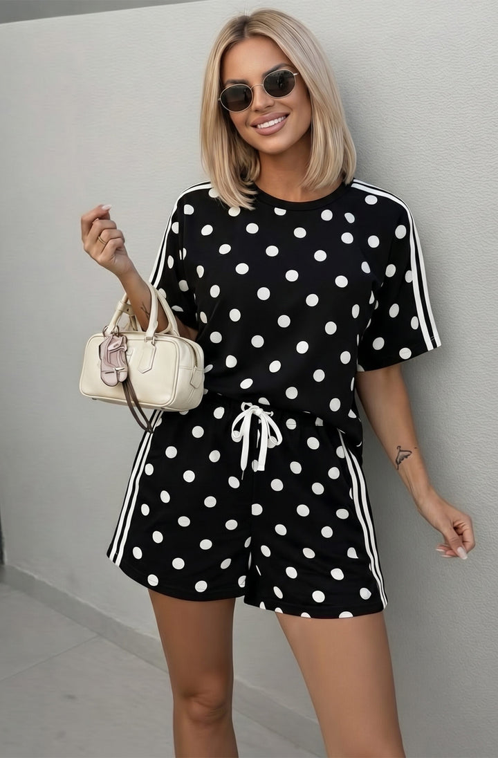 Belina Polka Dot Pocket Two Piece Co-Ord Set
