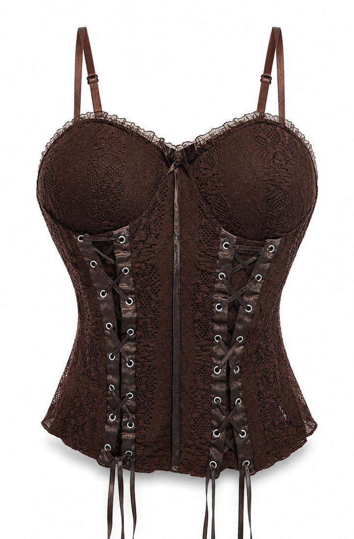 Noemi Lace Up Corset Style Cami Top