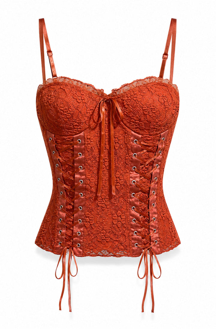 Noemi Lace Up Corset Style Cami Top