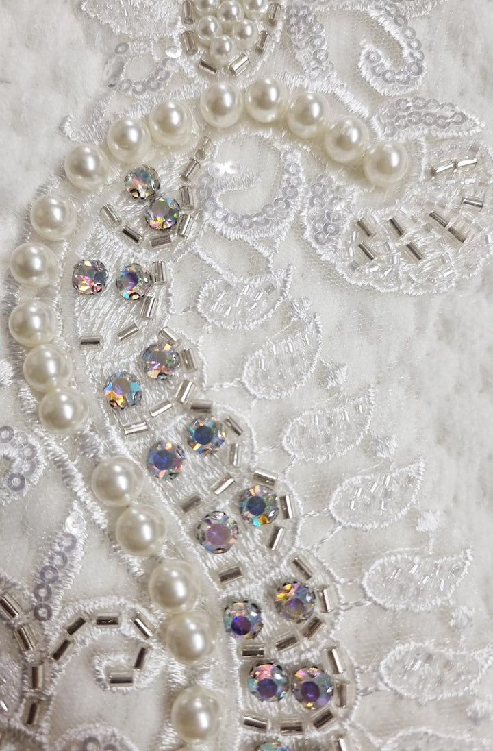 Dorothy Paisley Embellished Bubble Knit Cardigan - Ivory
