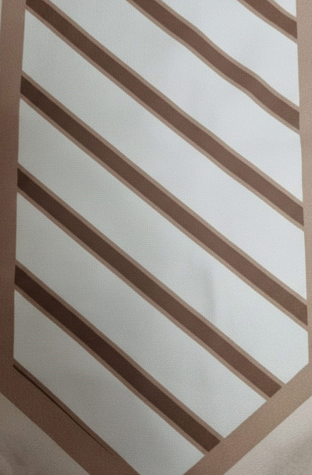 Ezra High Low Crew Neck Scarf Blouse Top - Stone