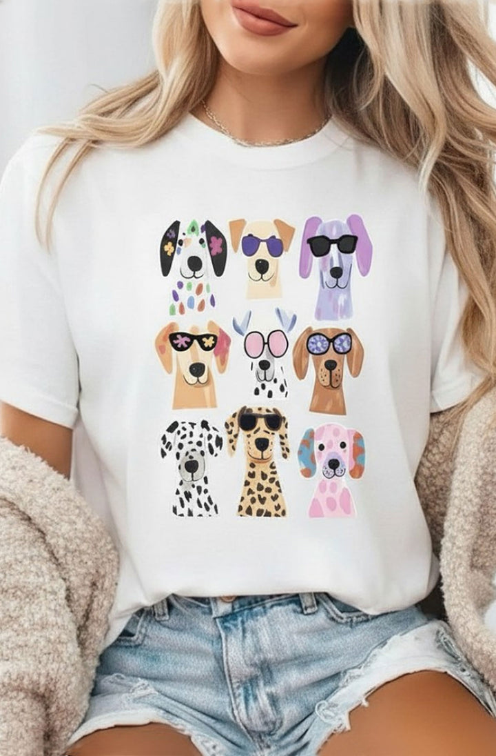 Lottie 🐶 Dogs Graphic Print T-Shirt Top-Ivory
