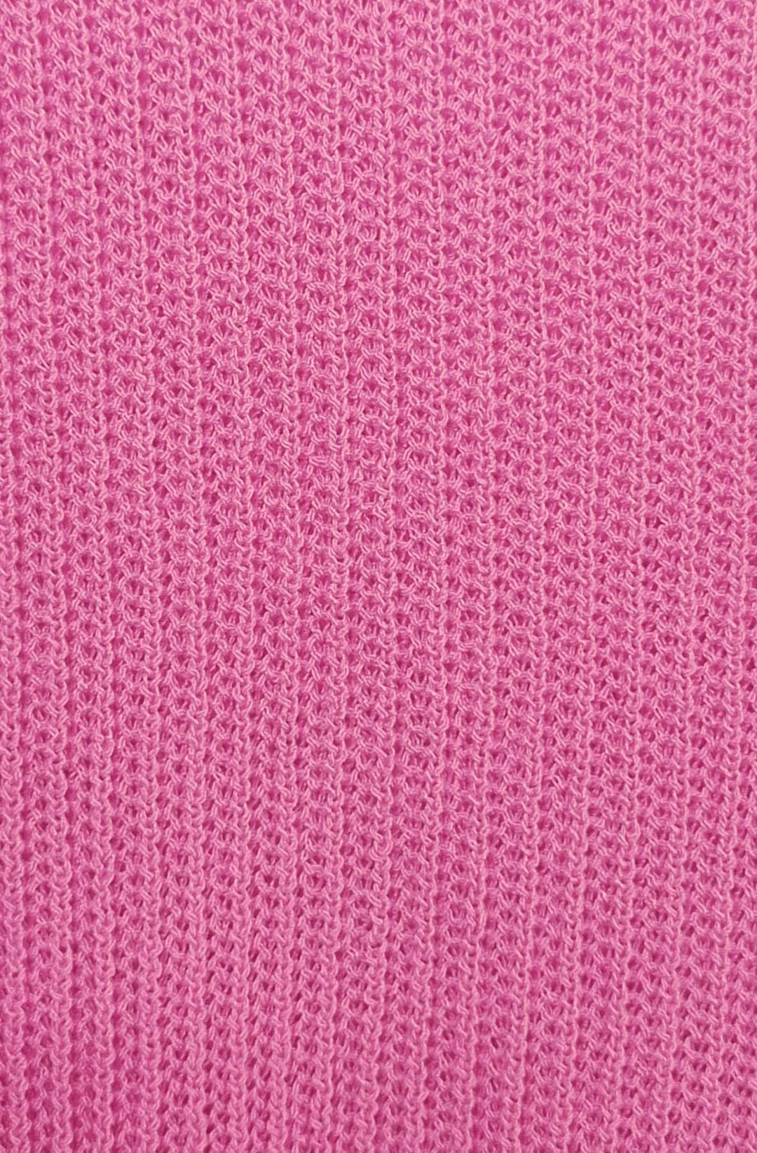 Marlene V-Neck Lightweight Ribbed Knit Top - Hot Pink