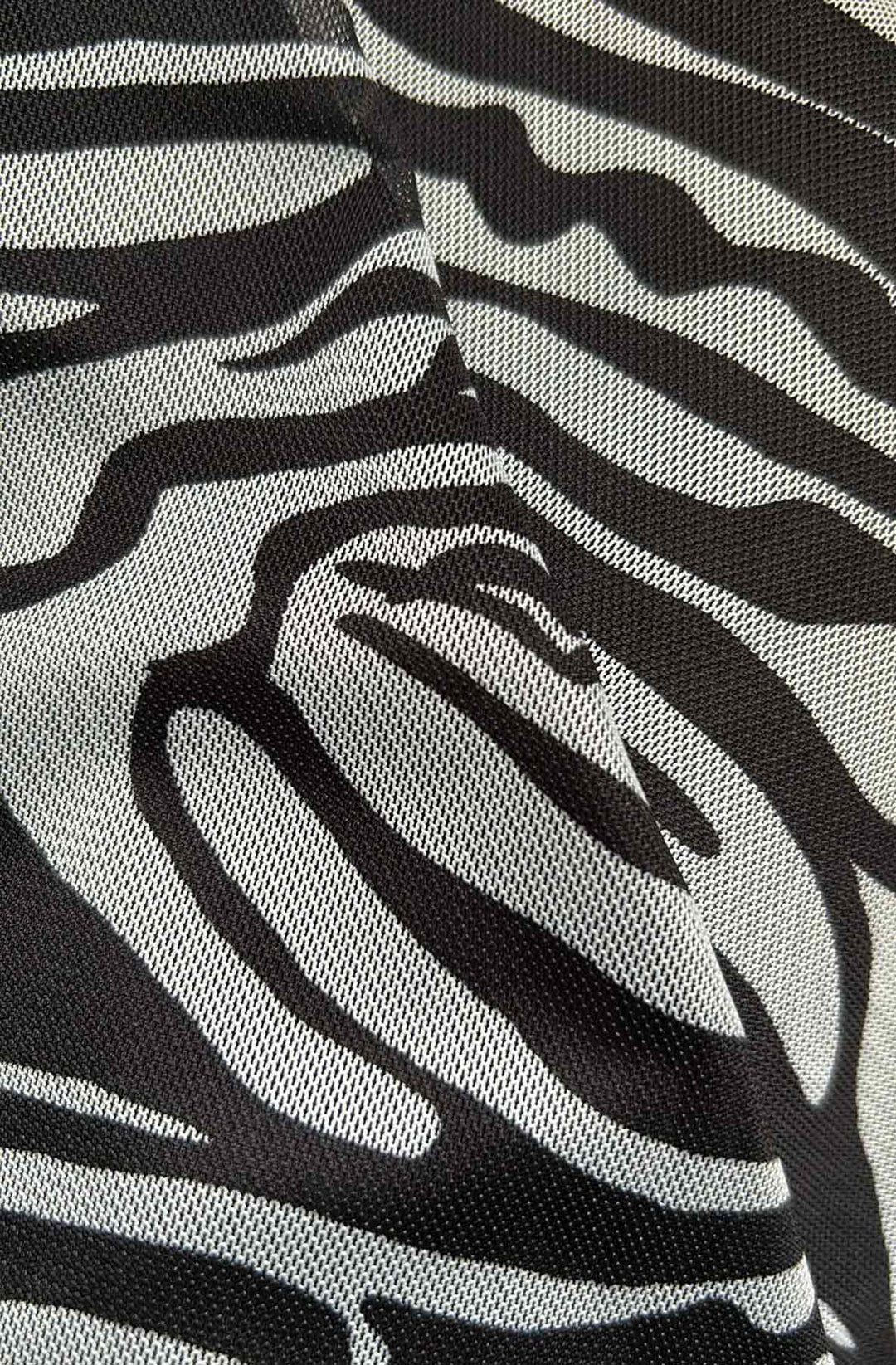 Naya Zebra Animal Print Cut Out Mini Bodycon Dress