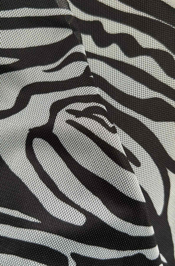 Naya Zebra Animal Print Cut Out Mini Bodycon Dress