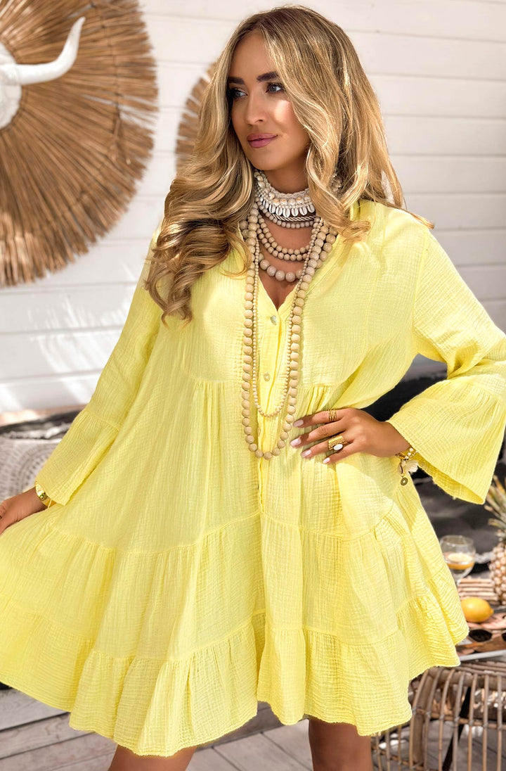 Samantha Cotton Gauze Style Smock Dress
