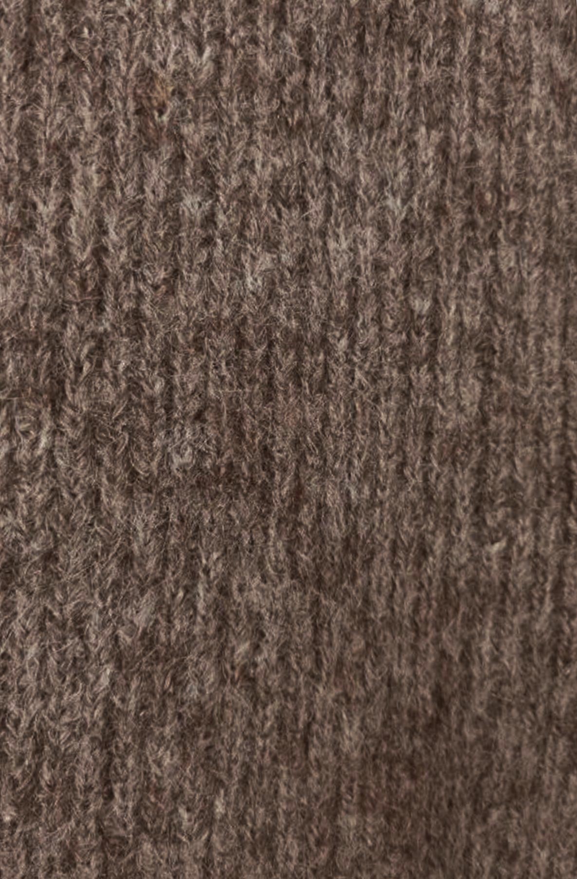 Sophie Melange Style Knitted Cardigan-Brown