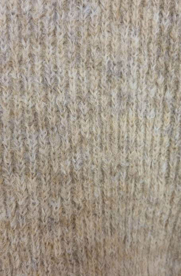 Sophie Melange Style Knitted Cardigan-Stone