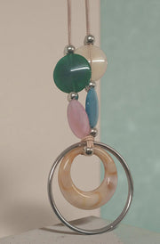 Talisa Lightweight Pleated Necklace Top-Sage