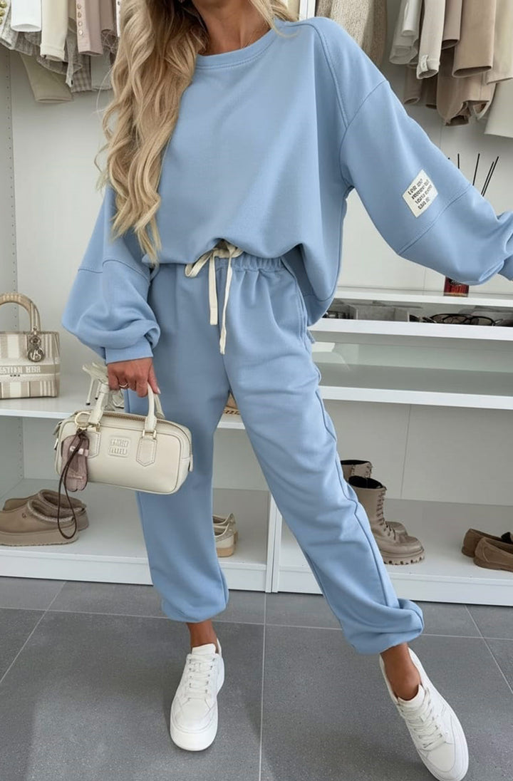 Tanya Two Piece Co-Ord Loungewear Set - Blue