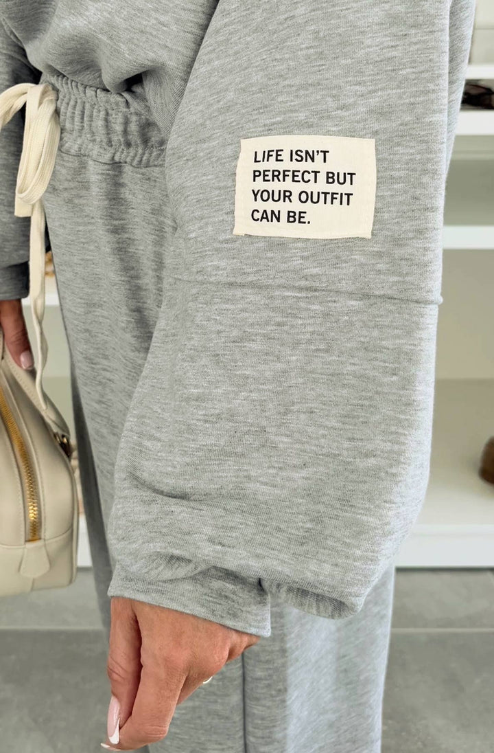 Tanya Two Piece Co-Ord Loungewear Set - Grey