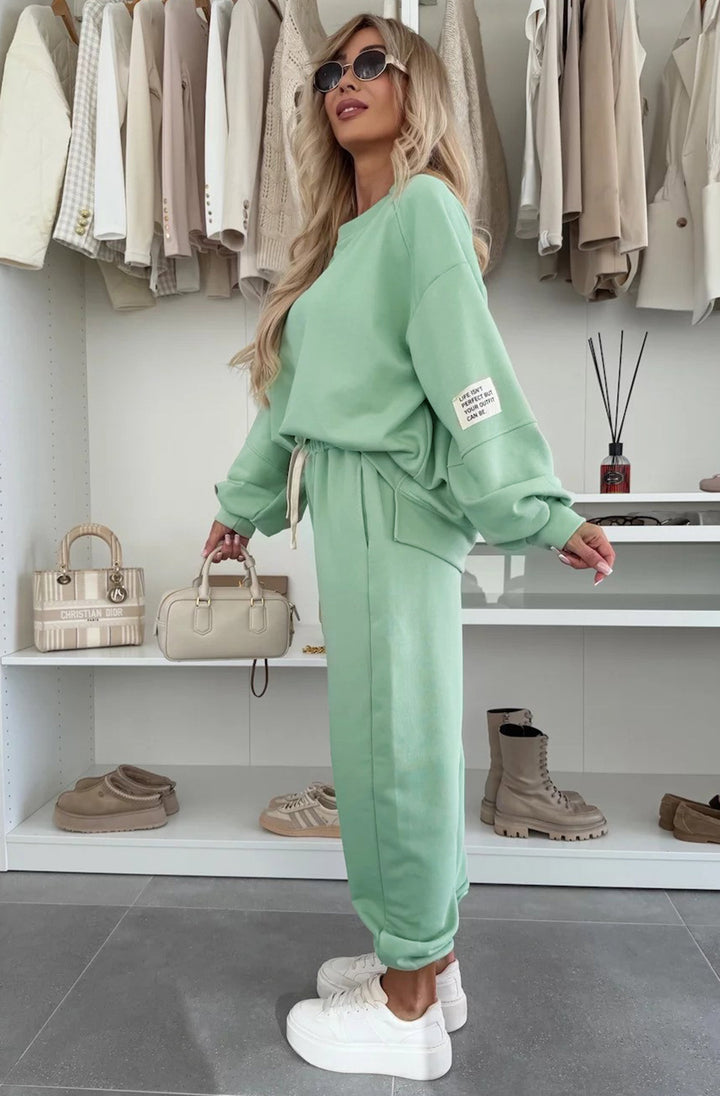 Tanya Two Piece Co-Ord Loungewear Set - Mint