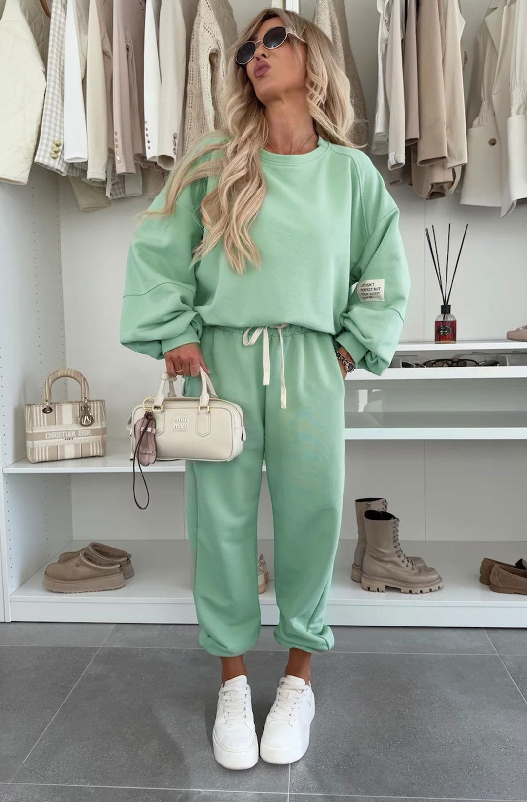 Tanya Two Piece Co-Ord Loungewear Set - Mint