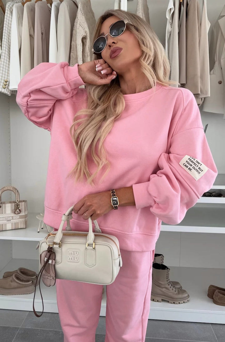 Tanya Two Piece Co-Ord Loungewear Set - Pink