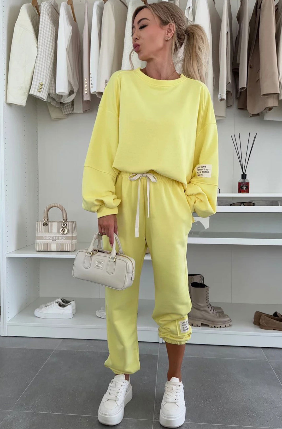 Tanya Two Piece Co-Ord Loungewear Set - Yellow