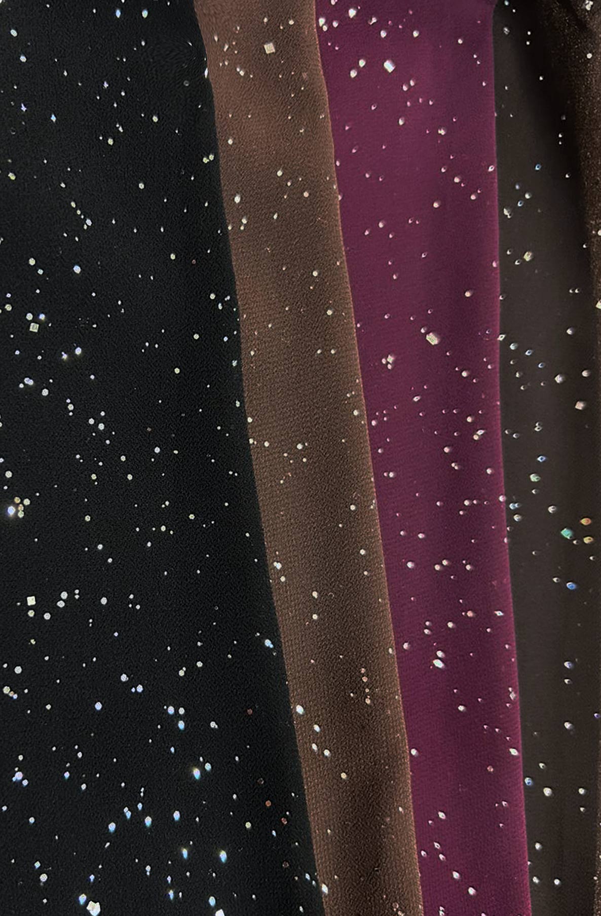 Tova Shimmer Off Shoulder Chiffon Blouse Top-Black