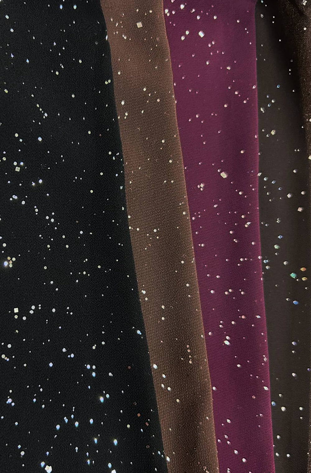 Tova Shimmer Off Shoulder Chiffon Blouse Top - Wine