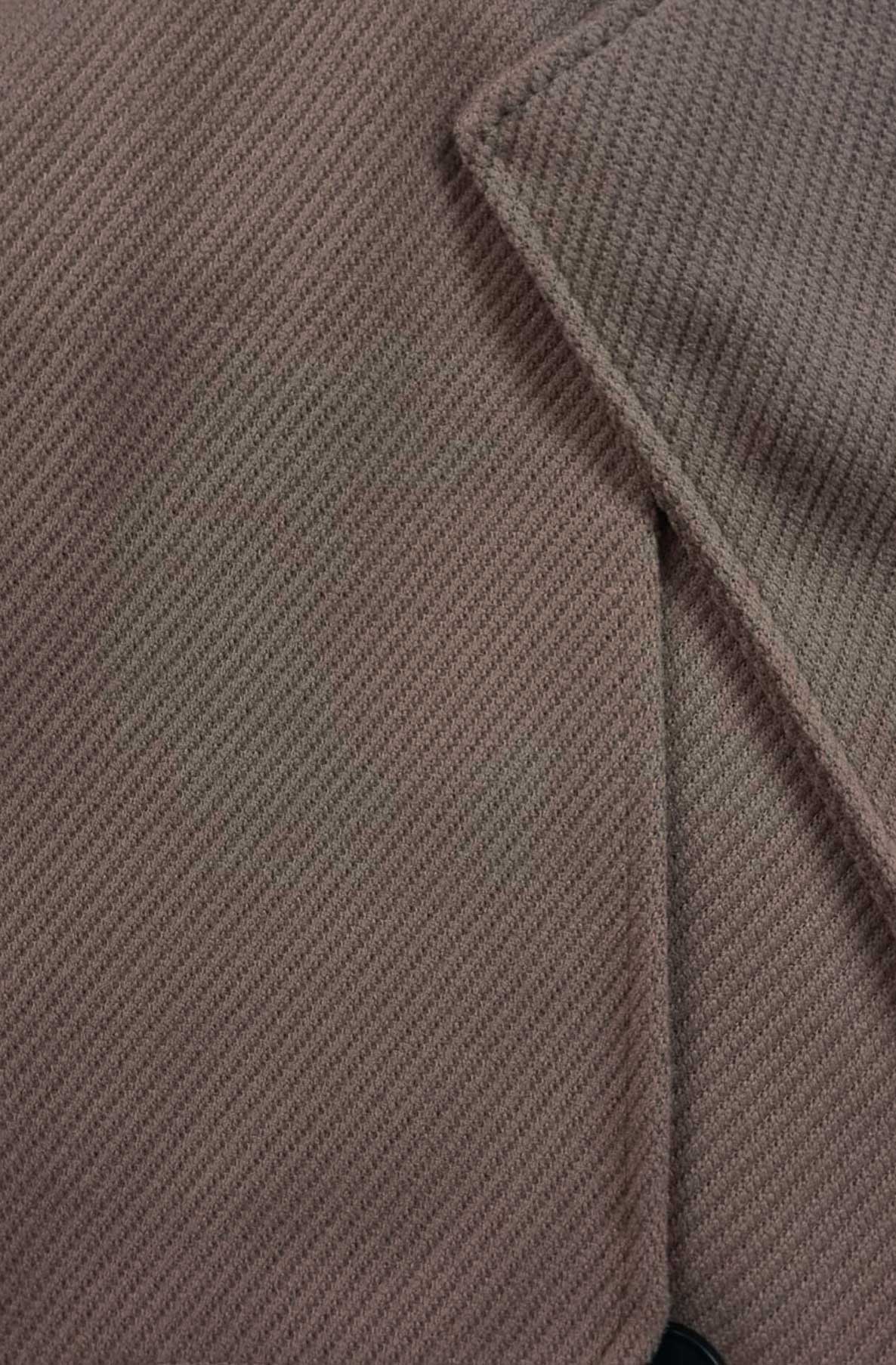 Veloura Cropped Double-Breasted Coat Jacket-Brown