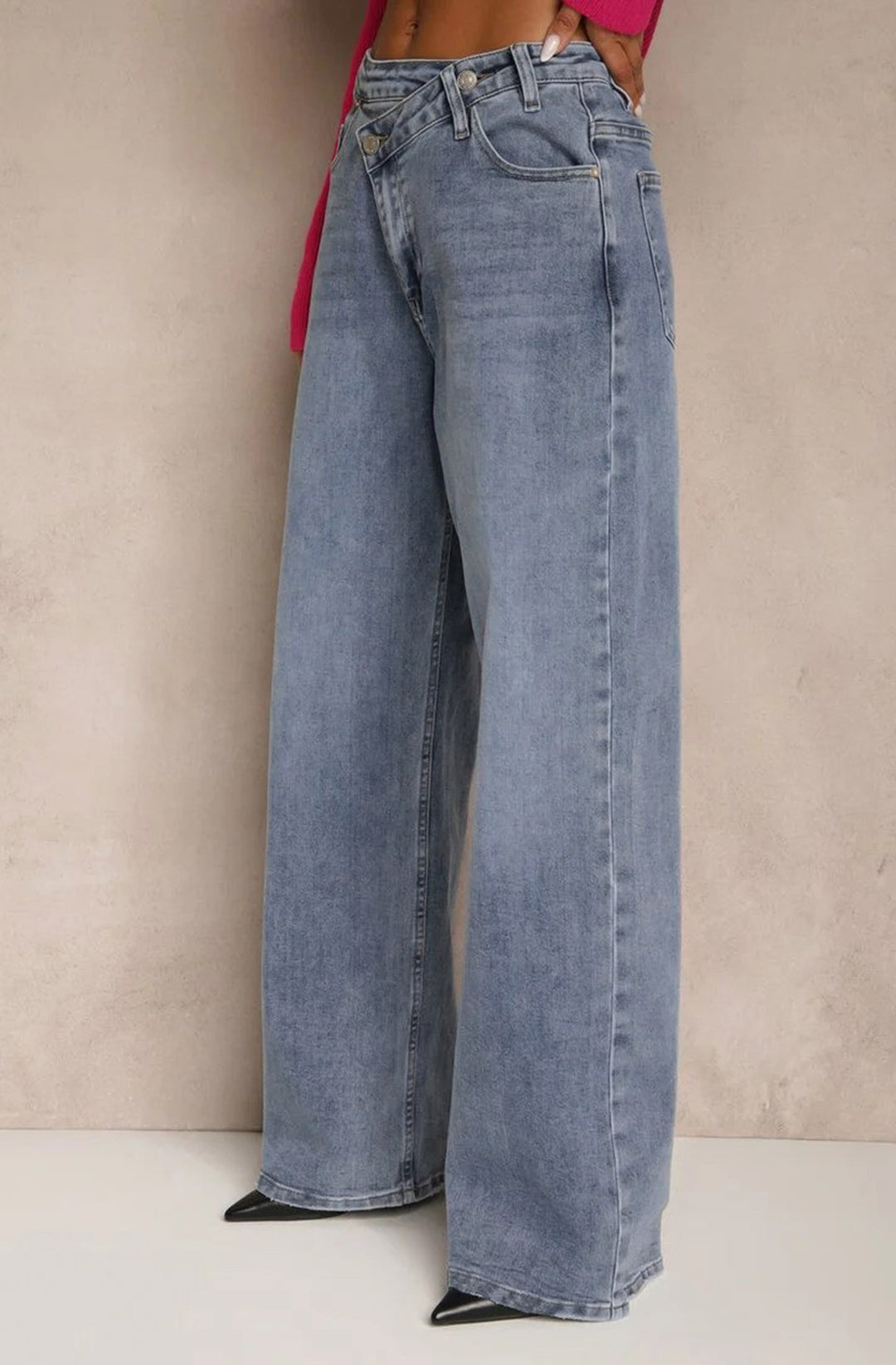 Yara Wide Leg Denim Jeans - Blue