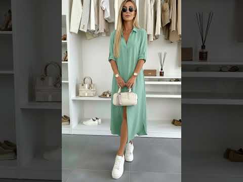 Shazia Oversized Maxi Shirt Dress-Mint