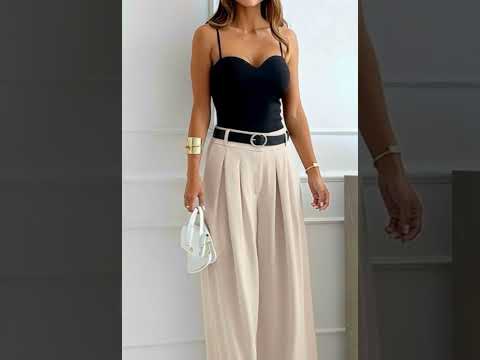 Alessia Palazzo Wide Leg Belted Trousers-Stone