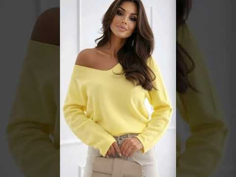 Mollie V-Neck Relaxed Lightweight Knit Jumper-Yellow