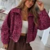 Leonora Lined Leopard-Print Aviator Jacket