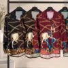 fcfffc85-7851-4c12-8b74-86f4919f2a48 Rosalba Satin-Finish Equestrian Chain-Print Shirt